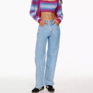 Aritzia Sunday Best Jupiter High Rise Wide Leg Denim Jeans Sz 8